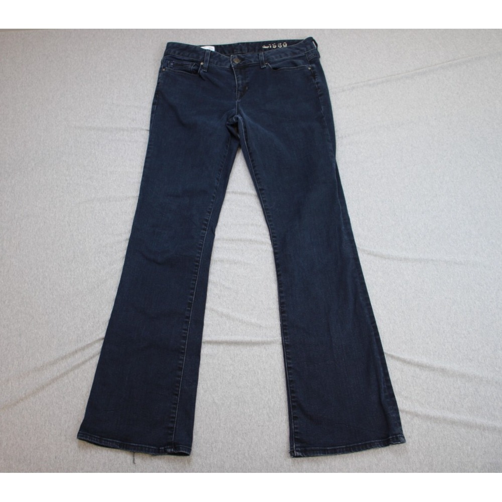 Gap 1969 Jeans Womens 30R Blue Cotton Blend Stretch Mid-Rise Perfect Boot